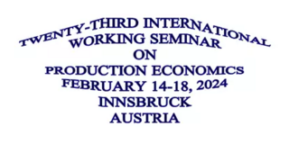 Logo Int. Working Seminar on Production and Economics 2024 Innsbruck Logo Int. Working Seminar on Production and Economics 2022 Innsbruck, blue lettering on a white background